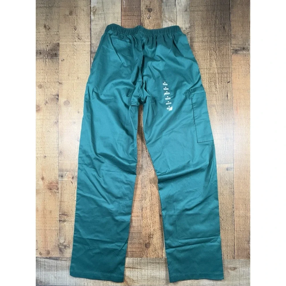 WonderWink WonderWORK Scrub Pants Womens XS Teal Green Cargo Stretch NWT